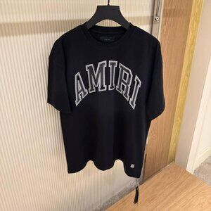 Small Amiri Vintage Oversized Tee Black Relaxed Cotton